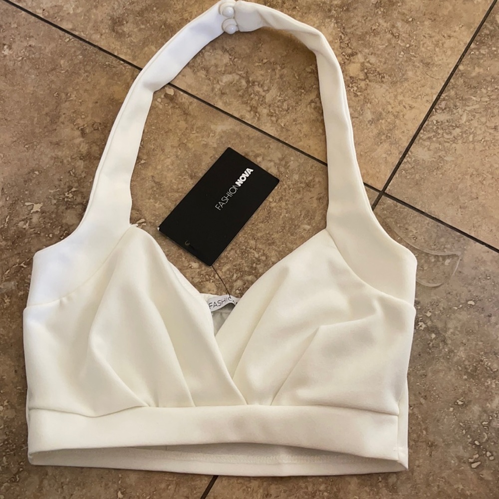 White Crop Top
